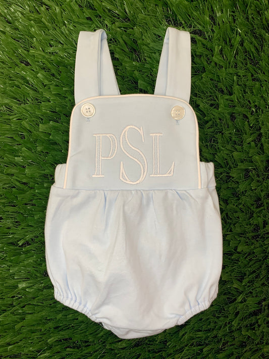 Personalized Boys Vintage Bubble Romper | Embroidered Baby Gift
