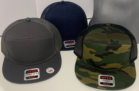 Custom Otto Flat Bill Trucker Hat | Snapback