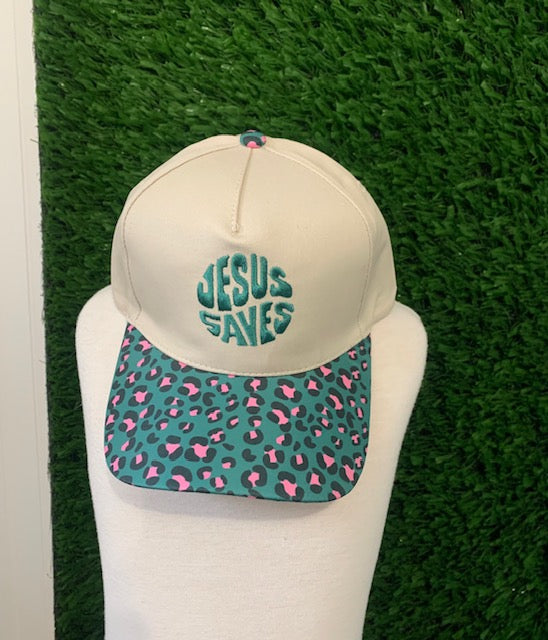 Jesus Saves Canvas Cap