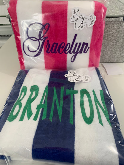 Personalized Embroidered Beach Towel