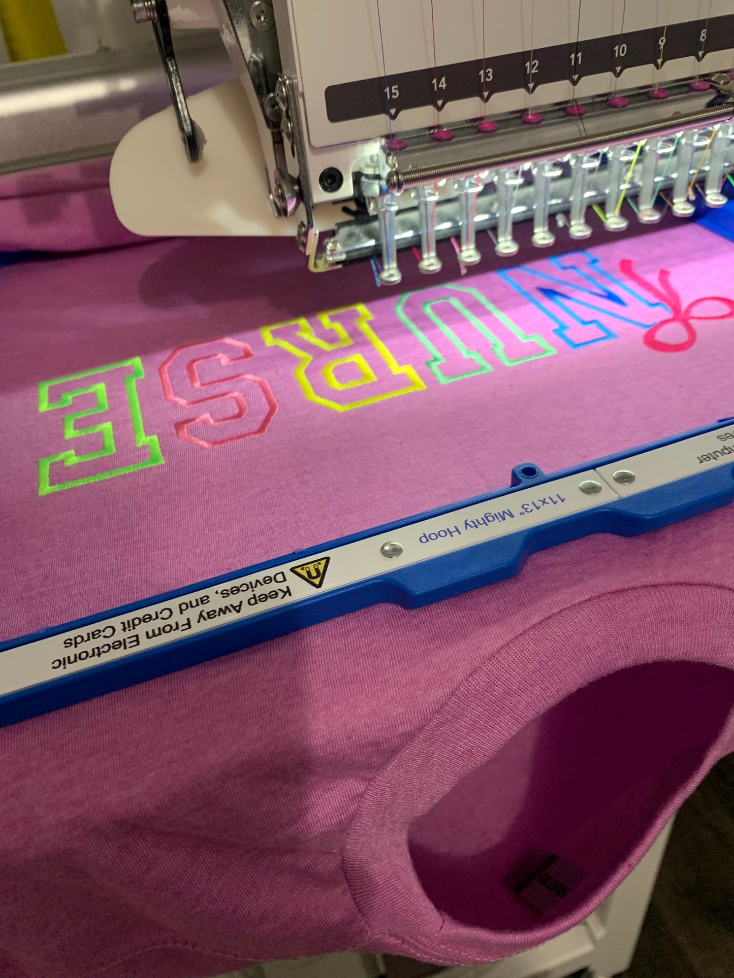 Med Tech Embroidered T-Shirt with Bow