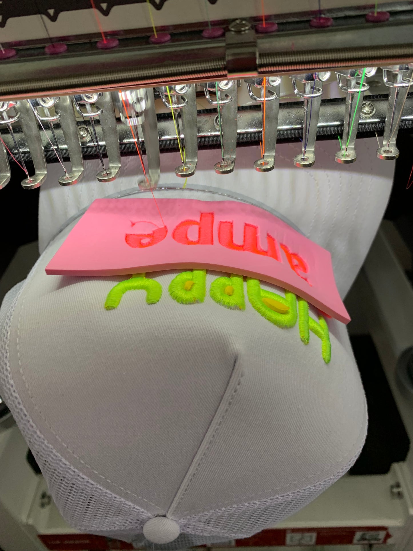 Happy Camper Puff Hat | Custom Embroidery, Any Thread Color
