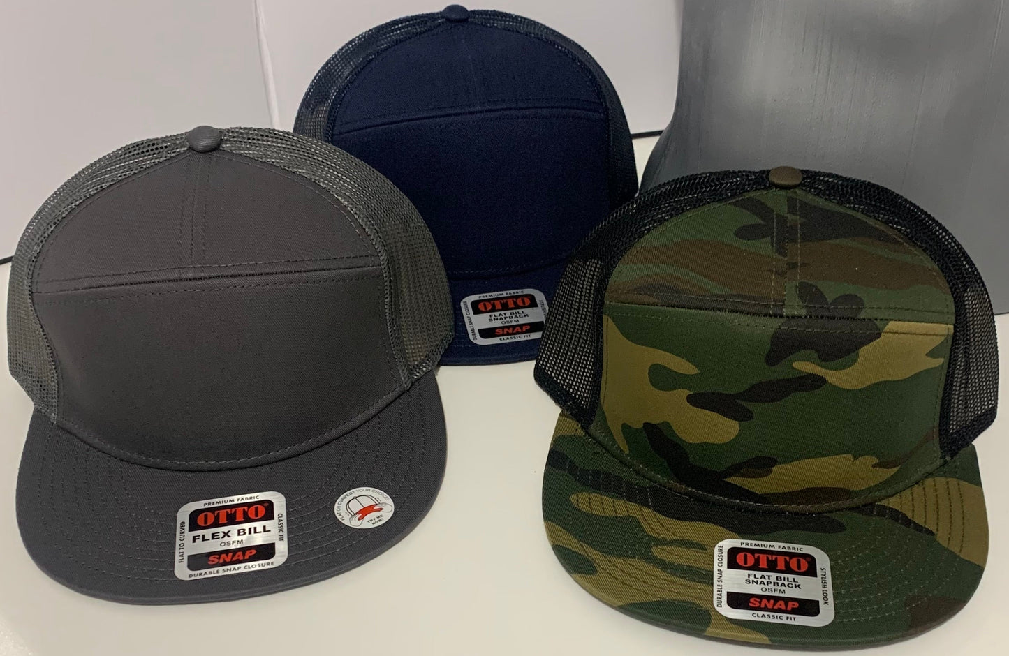 Custom Otto Flat Bill Trucker Hat | Snapback