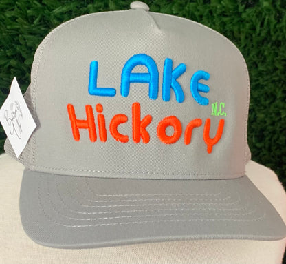Lake Hickory NC Puff Hat
