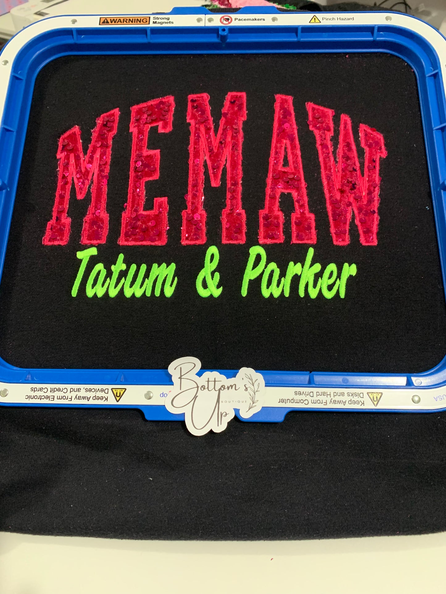 Custom Embroidered Sequin Sweatshirt – Personalized Gift