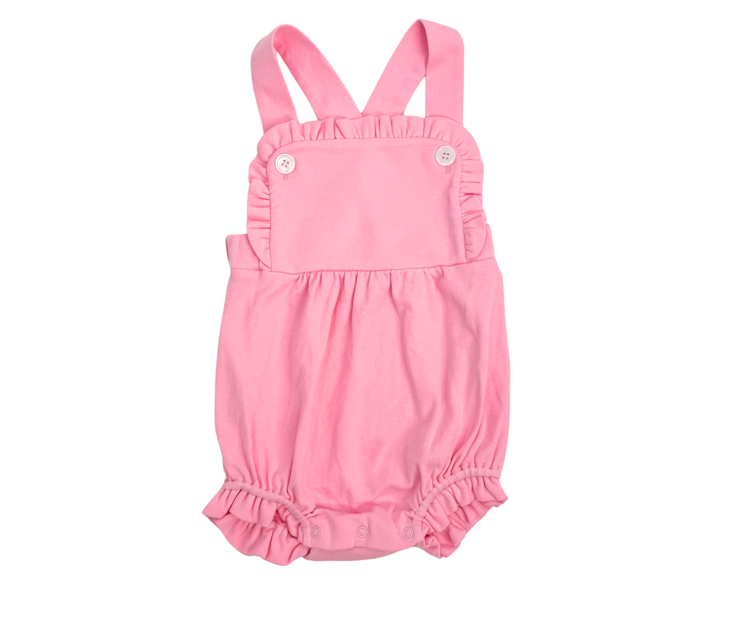 Personalized Ruffle Bubble Romper | Embroidered Baby Gift