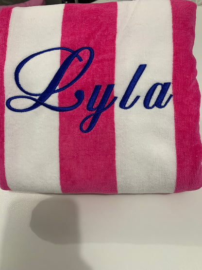 Personalized Embroidered Beach Towel