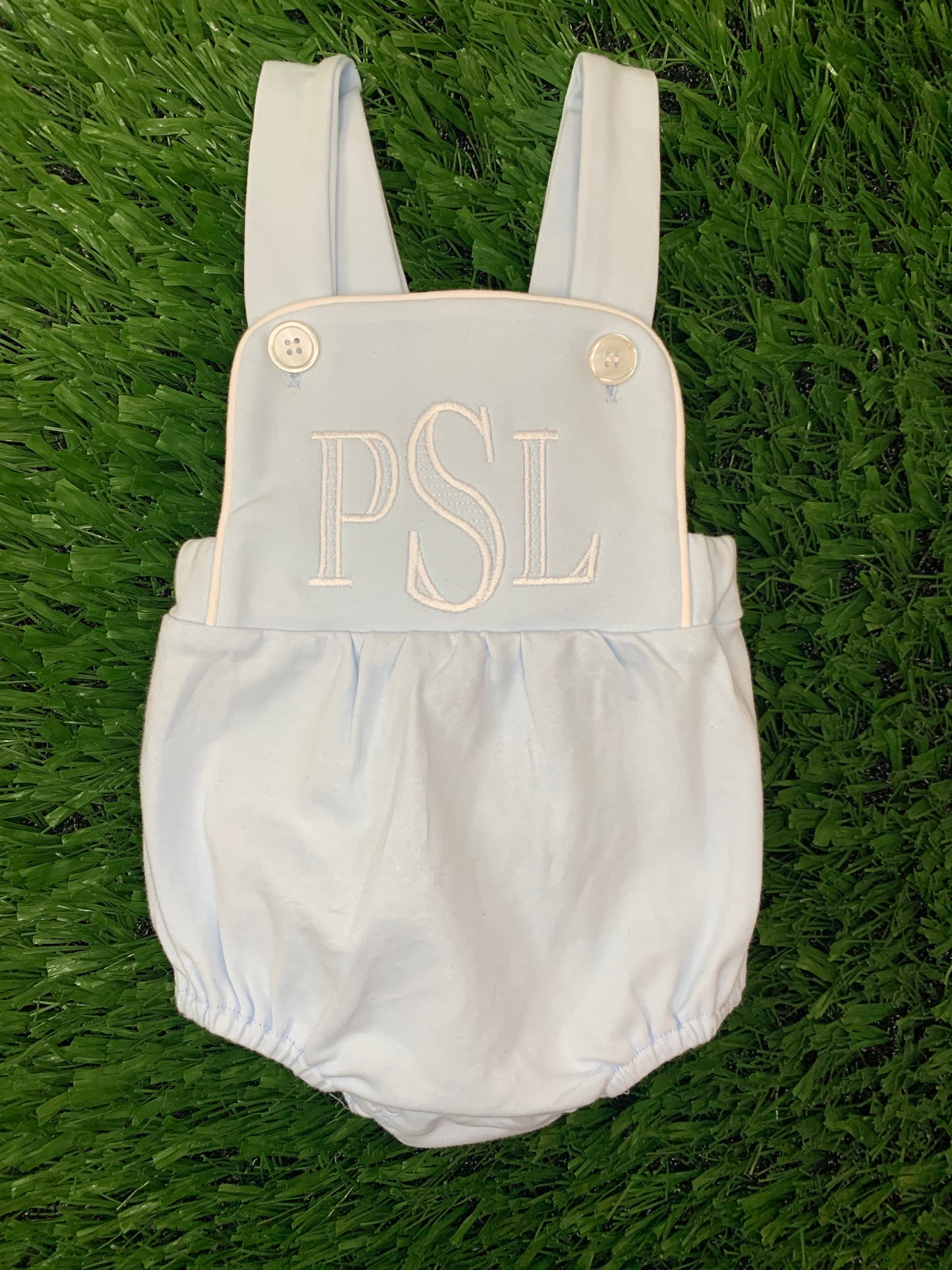 Personalized Boys Vintage Bubble Romper | Embroidered Baby Gift