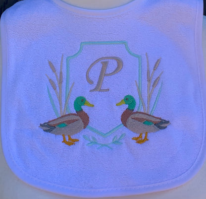 Personalized Baby Bibs - Ducks