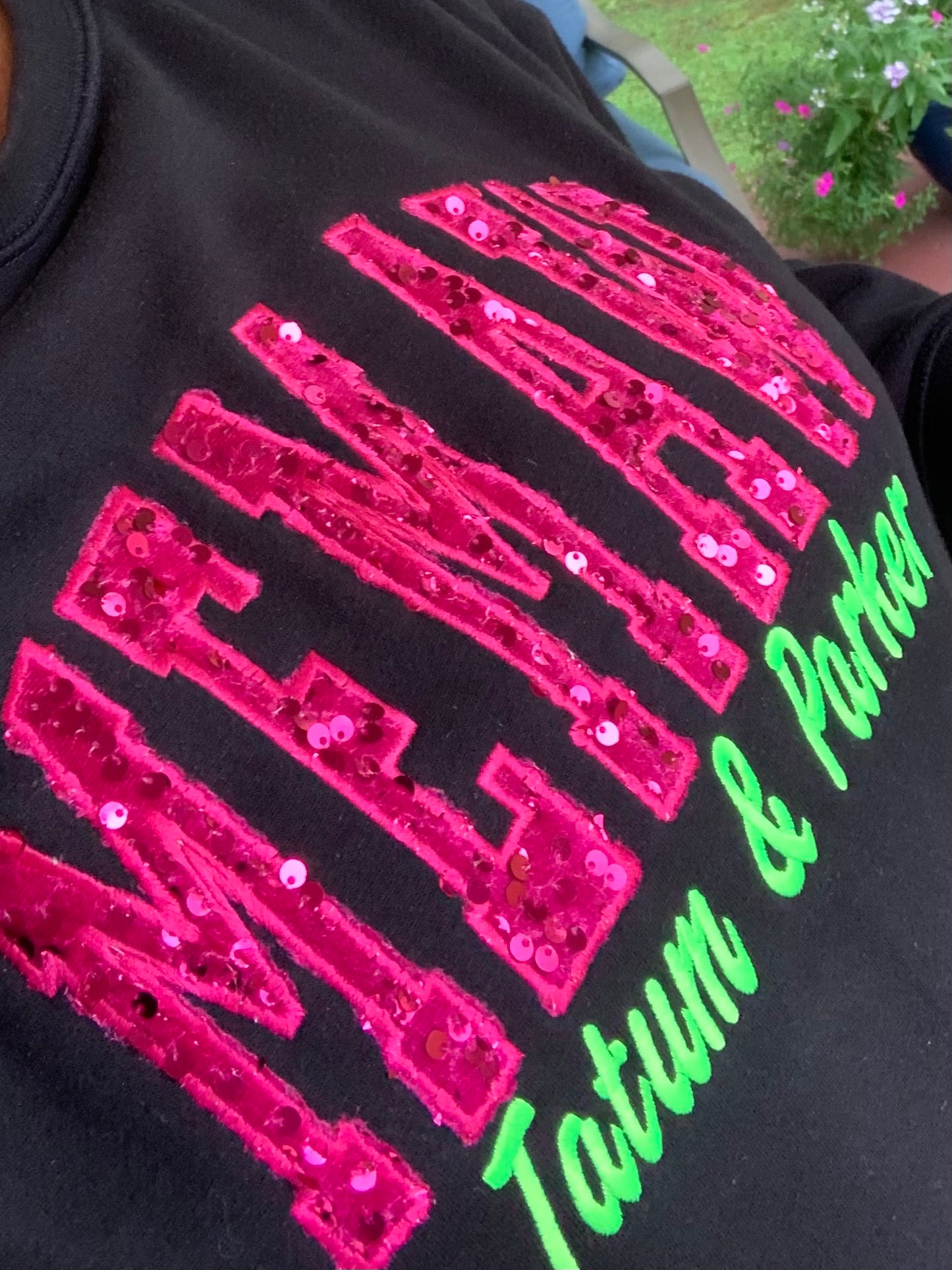 Custom Embroidered Sequin Sweatshirt – Personalized Gift