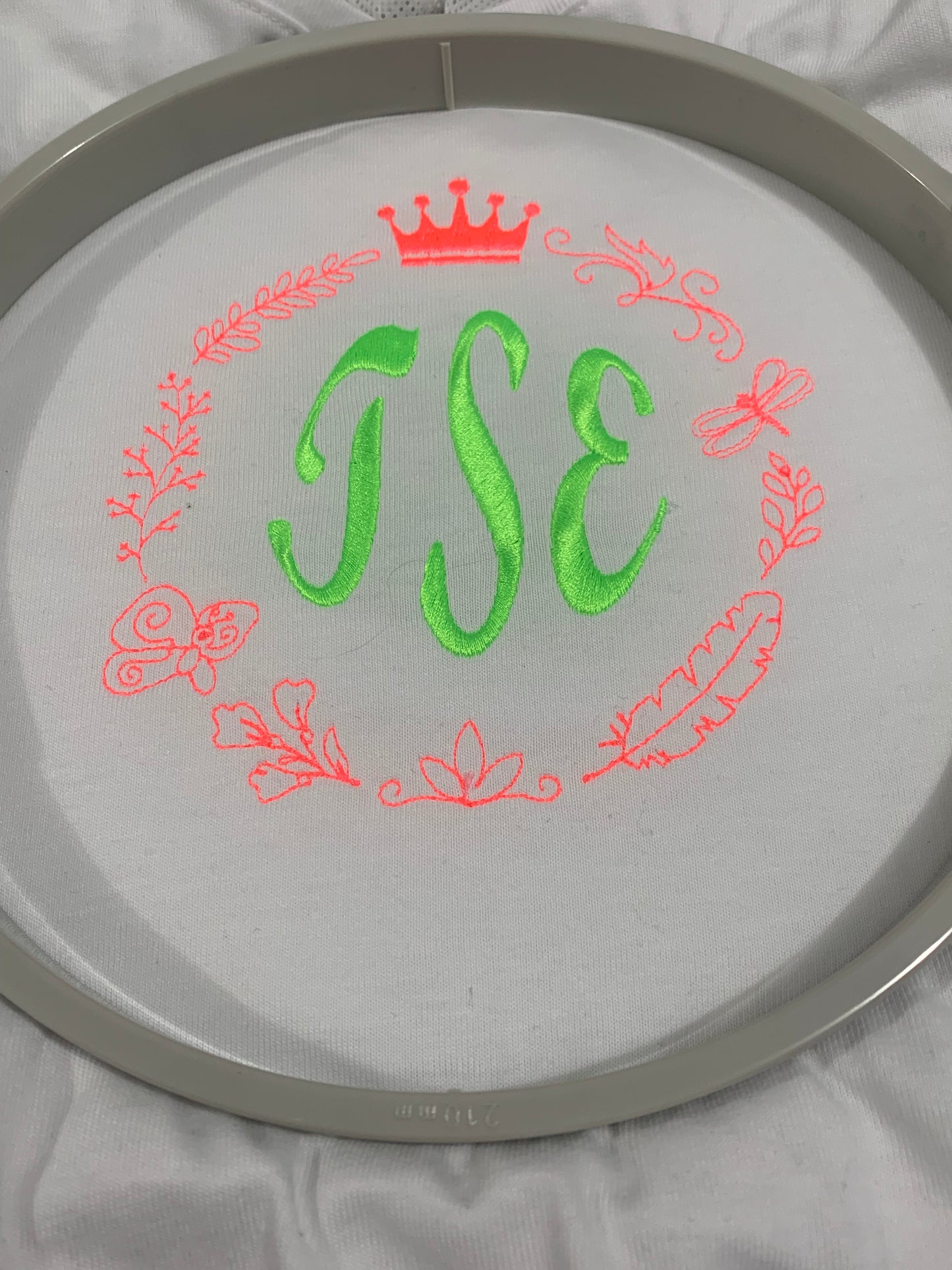 Girls Beautiful Crown Monogram Shirt