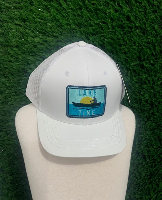 Men's Laketime Embroidered Patch Baseball Cap with Mesh Back