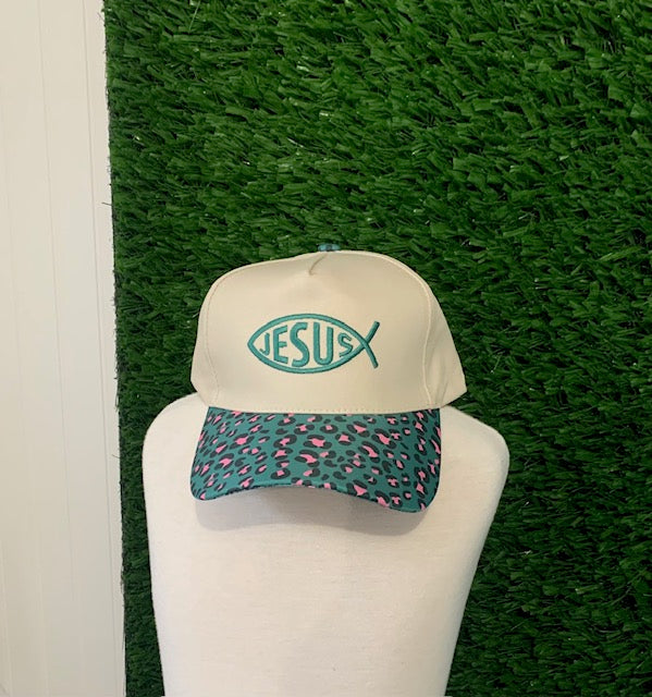 Jesus Two Tone Canvas Cap