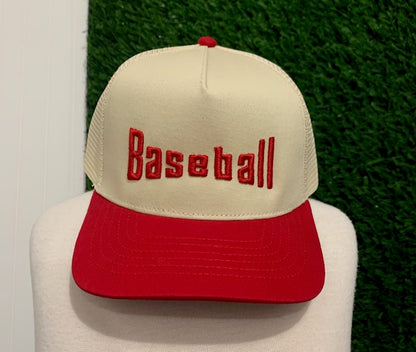 Puff Embroidery Snapback Trucker Hat