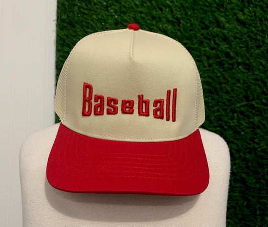 Puff Embroidery Snapback Trucker Hat