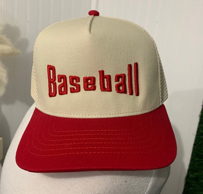 Puff Embroidery Snapback Trucker Hat