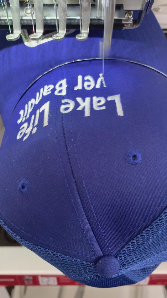 Lake Life River Bandit Trucker Hat | Blue